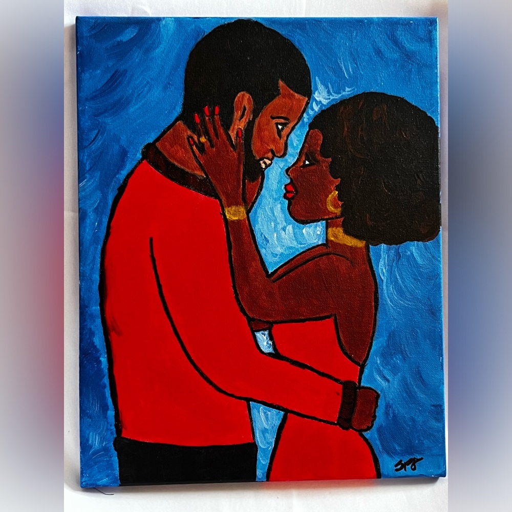 “I Love You”, Hand Painted Wall Art.